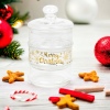 Merry Xmas 3 Tier Glass Storage Jar [121425]