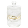 Merry Xmas 3 Tier Glass Storage Jar [121425]