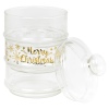 Merry Xmas 3 Tier Glass Storage Jar [121425]