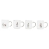 Christmas Designs 200ml Small Mug Set of 4 [921834]