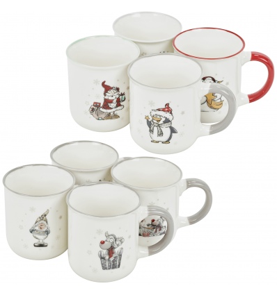Christmas Designs 200ml Small Mug Set of 4 [921834]