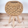 Bamboo Standing Lantern With Wooden Feet [538819]