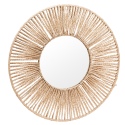 Decorative Round Mirror With Bamboo Frame [545862]