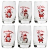 Decorative Christmas Drinking Glass 6 Pcs Sleeve Pack [568319]