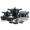 18 Pc Cookware Set With Smart Lids