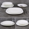 12 Pcs Opal Glass Dinner Set