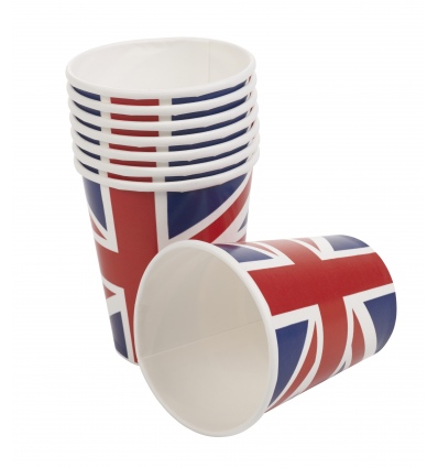 Union Jack Designed Party Cups