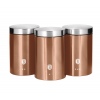 3 Pcs Metal Canister Set