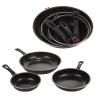 3 Piece Camping Frying Pan Set (Black - 205213)