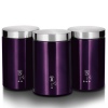 3 Pcs Metal Canister Set