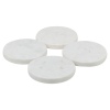 4Pcs Real Marble Coaster Set