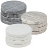 4Pcs Real Marble Coaster Set