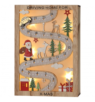 Light Up Driving Home For Xmas Advent Calendar Road [660990]