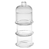 3 Tier Glass DIsplay Bowl With Dome [532380]