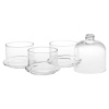 3 Tier Glass DIsplay Bowl With Dome [532380]