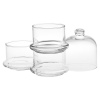 3 Tier Glass DIsplay Bowl With Dome [532380]