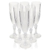 6pc Crystal Effect Champagne Glass [053035]