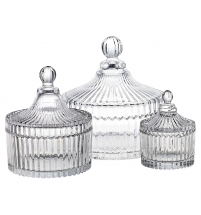 Alpina Glass Candy Jar With Lid