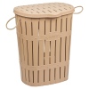 Bamboo Look Laundry Basket With Rope [010157]