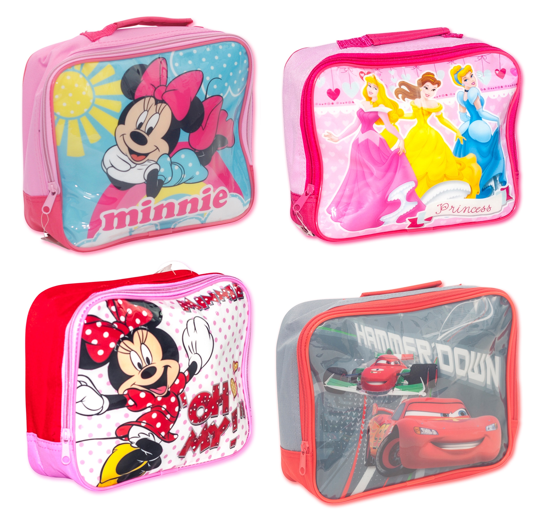 Official Disney Insulated School Lunch Bag Novelty Box Children Boys Girls Kids