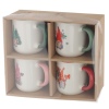 4 x Xmas Gnome Design Porcelain Mugs [646963]