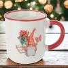 4 x Xmas Gnome Design Porcelain Mugs [646963]