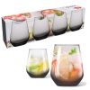 Smoke Look Drinking Glass 4pcs [240428]