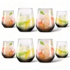 Smoke Look Drinking Glass 4pcs [240428]