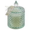 Scented Candle In A Crystal Look Glass Jar with Lid [546746]