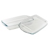 1.95L Borcam Rectangle Casserole Dish With Lid  [192362] [1017140]