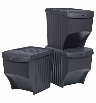 3 Pcs Set Stacking Recycling Box [428743]