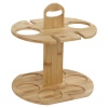 Bamboo Wine Bottle & Glass Holder [840996]