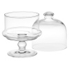 Glass Footed Serving Bowl With Dome  [1113047] [507302]