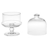 Glass Footed Serving Bowl With Dome  [1113047] [507302]