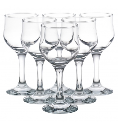 6 x TULIPE Shaped Stemware