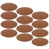 Brown PU Leather Round Placemat [129220]