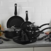 9 Pcs Blaumann Cookware Set With Soft Touch Handles