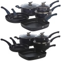 9 Pcs Blauman Cookware Set With Soft Touch Handles