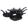 9 Pcs Blaumann Cookware Set With Soft Touch Handles