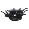 9 Pcs Blaumann Cookware Set With Soft Touch Handles