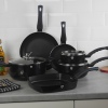 9 Pcs Blaumann Cookware Set With Soft Touch Handles