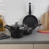 6 Pcs Blauman Cookware Set With Soft Touch Handles