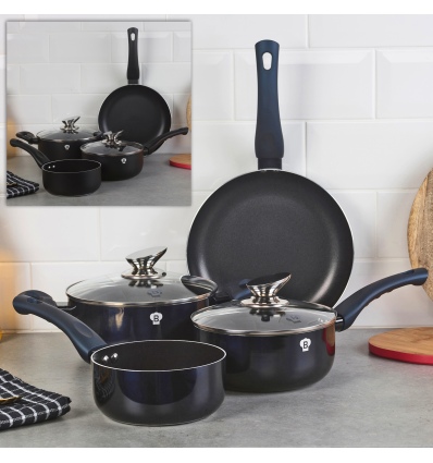 6 Pcs Blauman Cookware Set With Soft Touch Handles