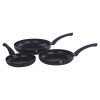 3 Pc Blauman Frying Pan Set With Soft Touch Handles