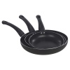 3 Pc Blauman Frying Pan Set With Soft Touch Handles