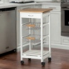 Oasis Bamboo Top MDF Kitchen Trolley