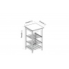 Oasis Bamboo Top MDF Kitchen Trolley