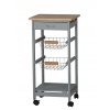 Oasis Bamboo Top MDF Kitchen Trolley