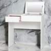 Diana Flip Top Mirror Glossy Dressing Table with Mirror & Drawer