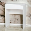 Diana Flip Top Mirror Glossy Dressing Table with Mirror & Drawer